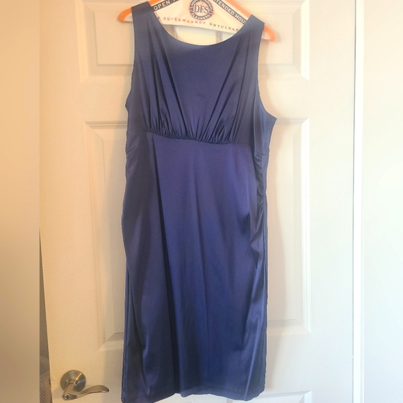 Slate blue Donna Ricco cocktail/sheath dress - Picture 1 of 10